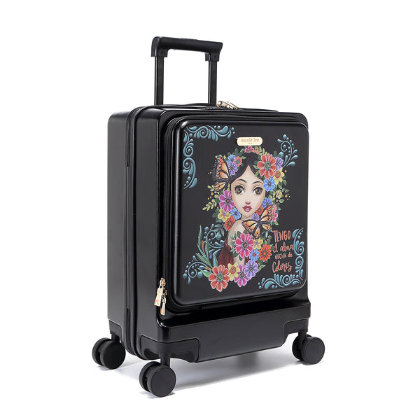 SOLID CARRY ON SUITCASE <tc>ALMA DE COLORES</tc>