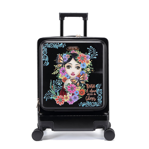 SOLID CARRY ON SUITCASE <tc>ALMA DE COLORES</tc>