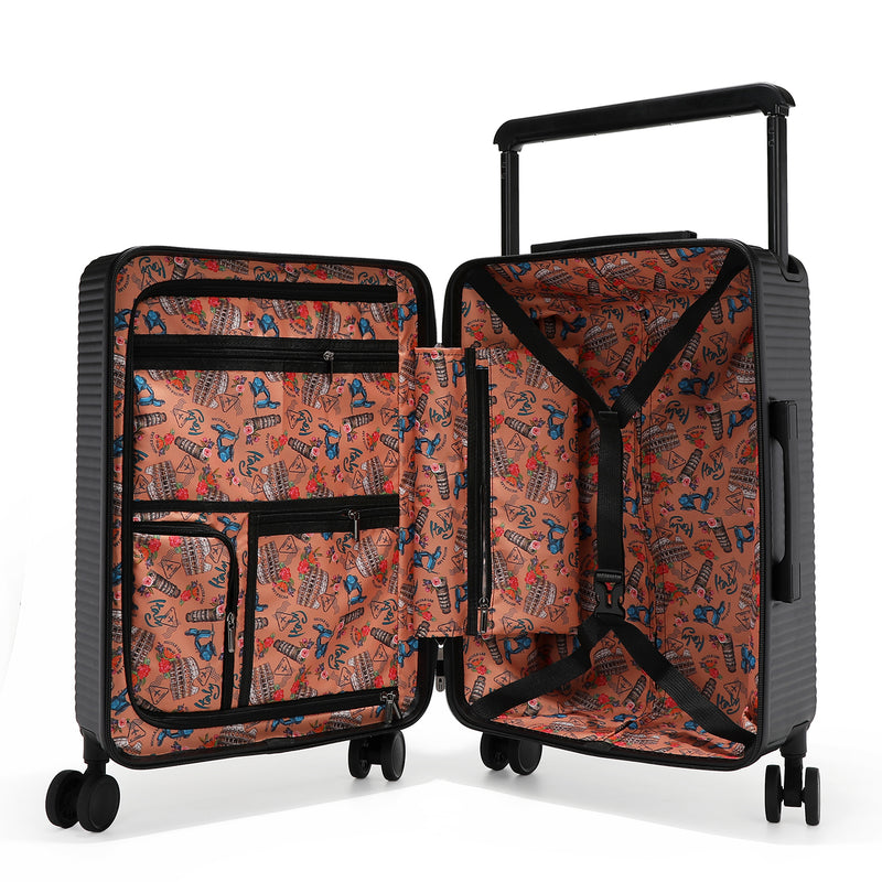 CABIN SUITCASE 20" WITH STRIPES (NAIL POLISH)