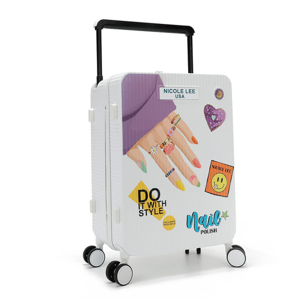 CABIN SUITCASE 20" WITH STRIPES (NAIL POLISH)