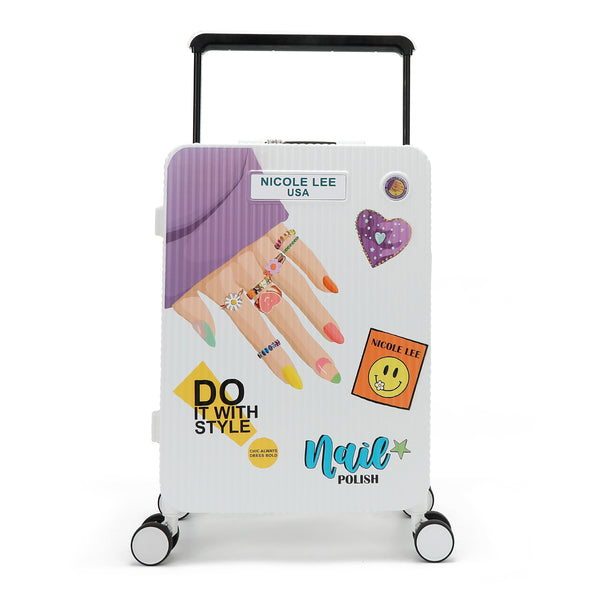 CABIN SUITCASE 20" WITH STRIPES (NAIL POLISH)