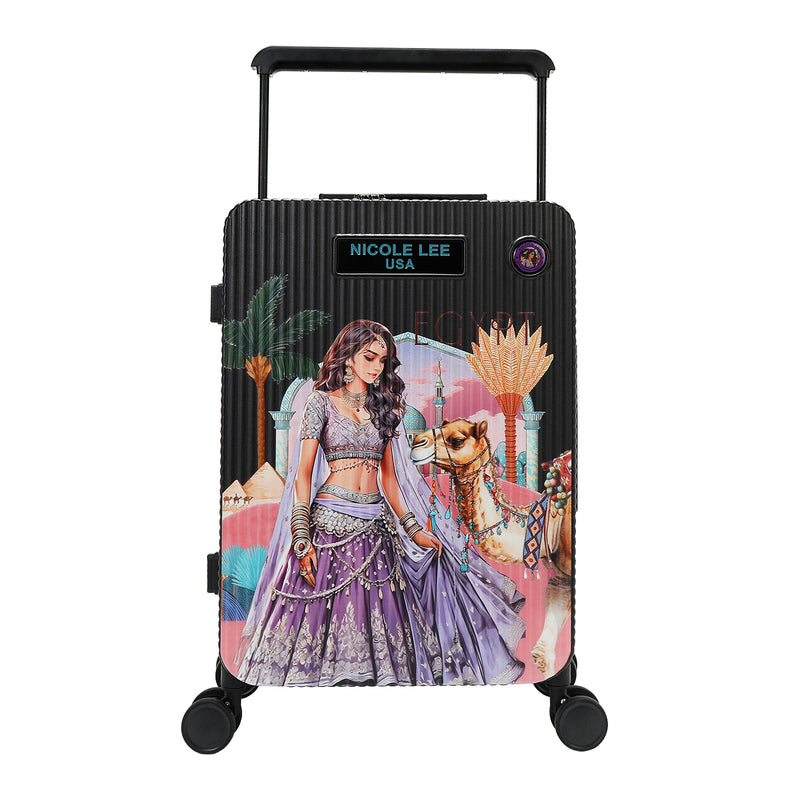 MALETA DE CABINA 20" CON ESTRÍAS (QUEEN CLEOPATRA)