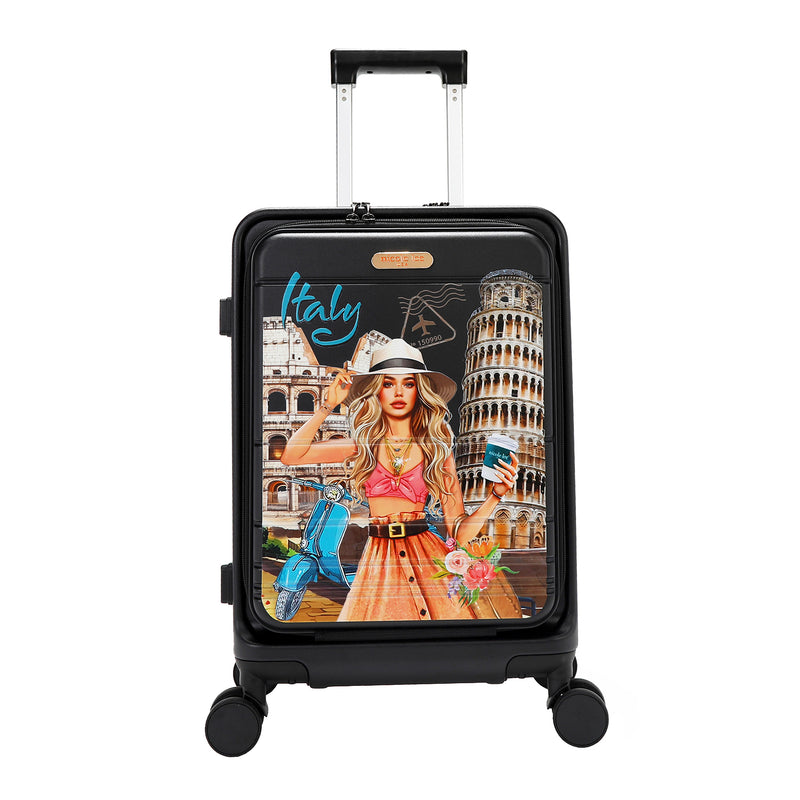 20&quot; STRIPED CABIN SUITCASE (<tc>MARTHA TRAVELS ITALY</tc>)