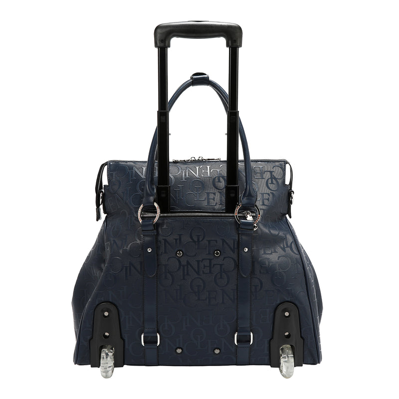 BOLSO CON RUEDAS MONOGRAMA (AZUL)