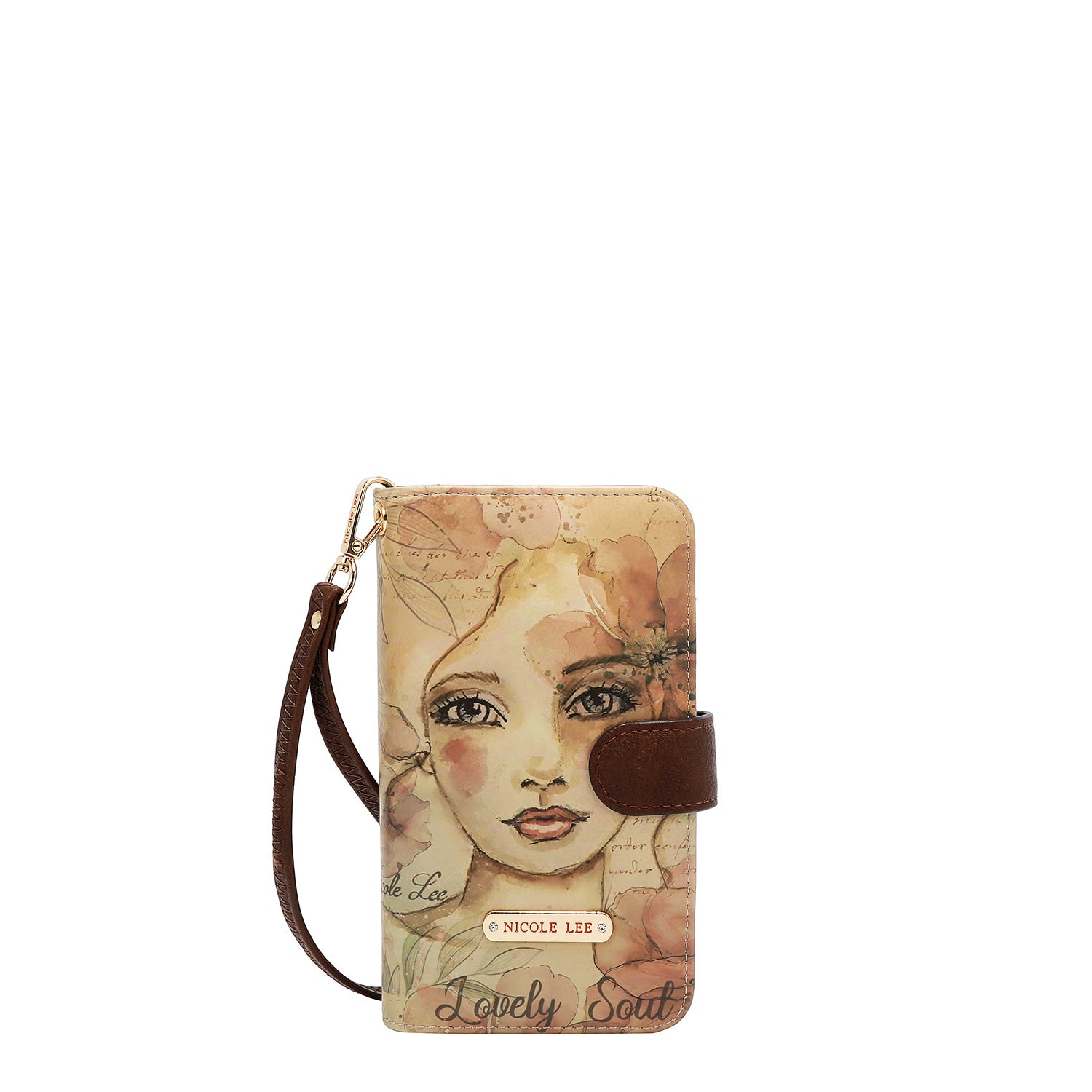 FUNDA DE TELÉFONO Y CARTERA CON LA FIRMA DE NL CON CORREA (REFLECTION OF LOVE)