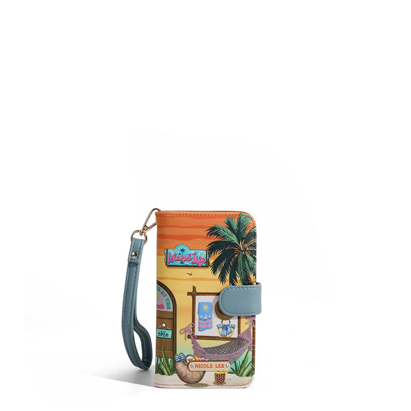 NL SIGNATURE PHONE CASE AND WALLET WITH STRAP (<tc>SUN & SAND</tc>)