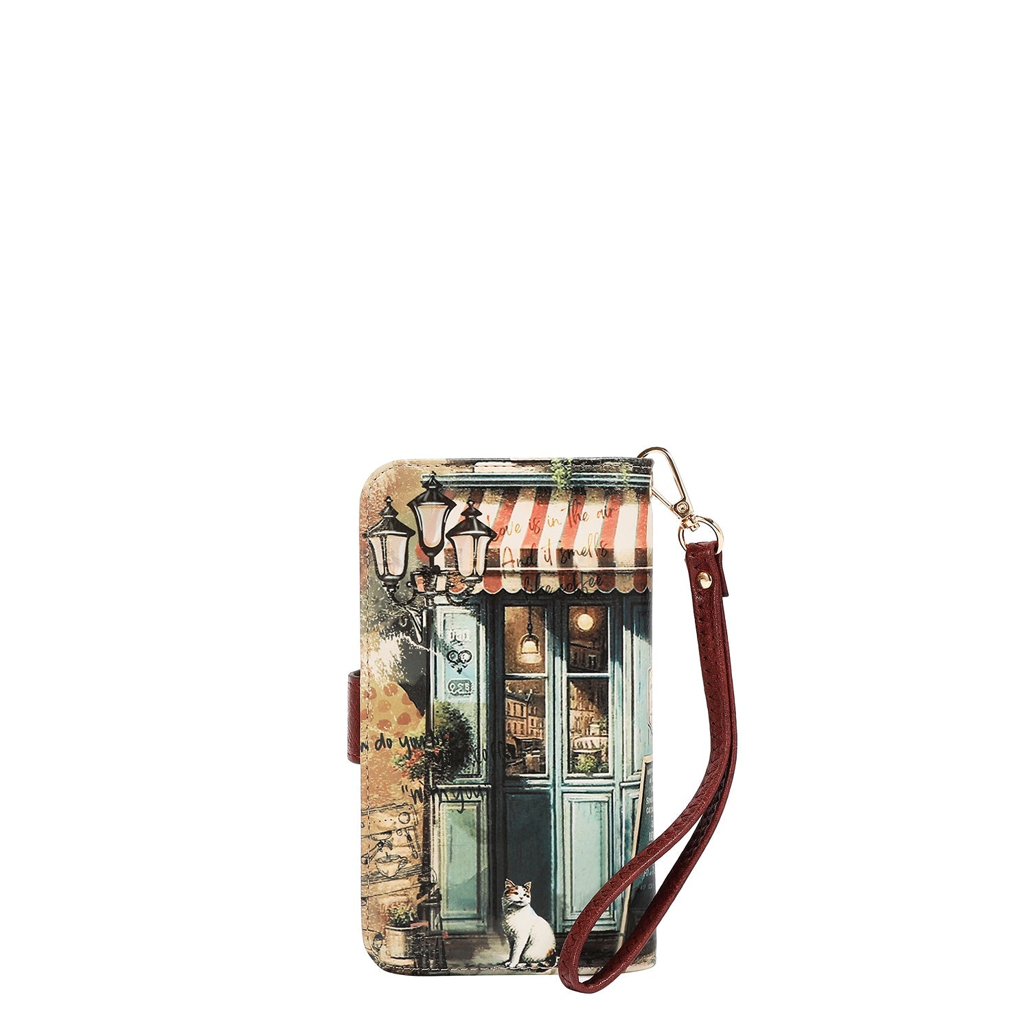 FUNDA DE TELÉFONO Y CARTERA CON LA FIRMA DE NL CON CORREA (VIRTUAL FRIEND)