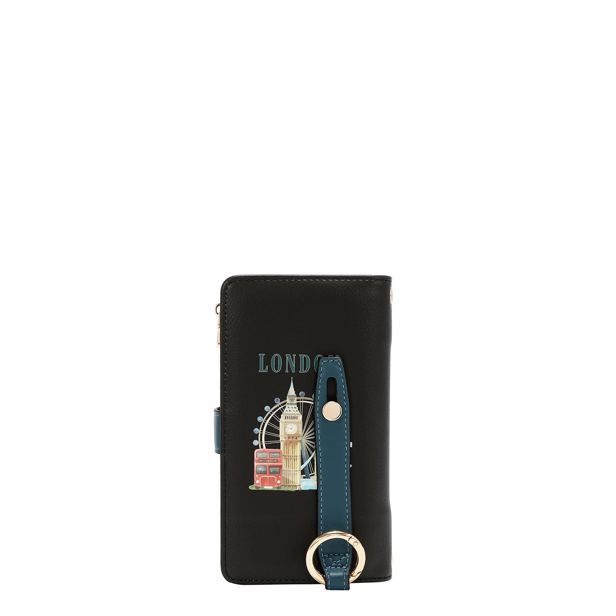 SUPPORTO PER CELLULARE CON CINTURINO (LONDON EYE - NERO)