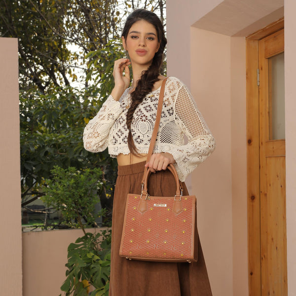 Gracie Structured Tote Bag (Green)