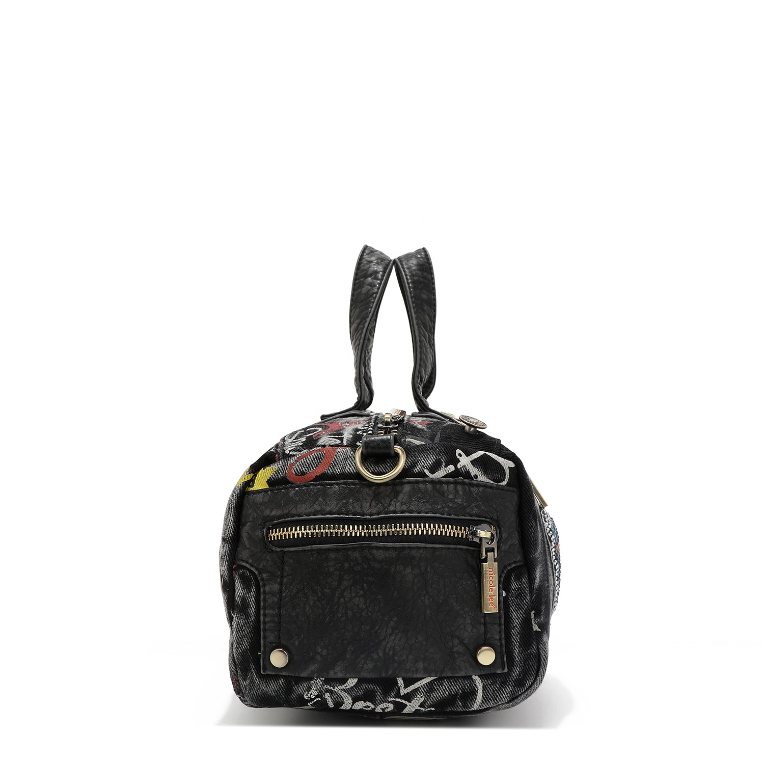 BANDOLERA MEDIANA DE TELA VAQUERA GRIS