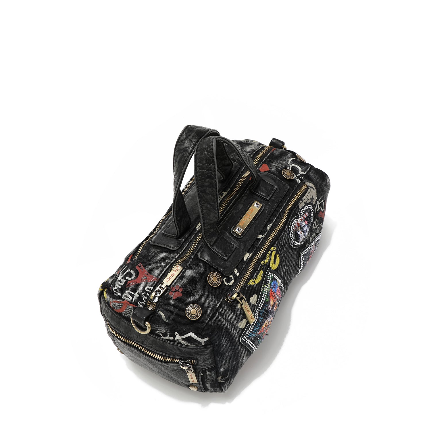 BANDOLERA MEDIANA DE TELA VAQUERA GRIS