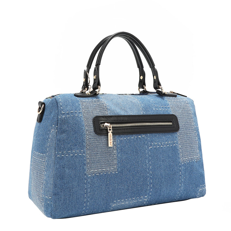 BOLSO BOSTON DE DENIM (BOSQUE DE AMOR)