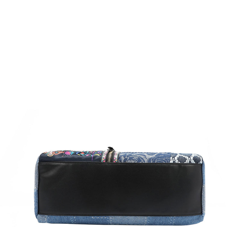 BOLSO BOSTON DE DENIM (BOSQUE DE AMOR)