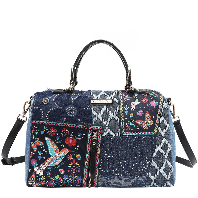 BOLSO BOSTON DE DENIM (BOSQUE DE AMOR)