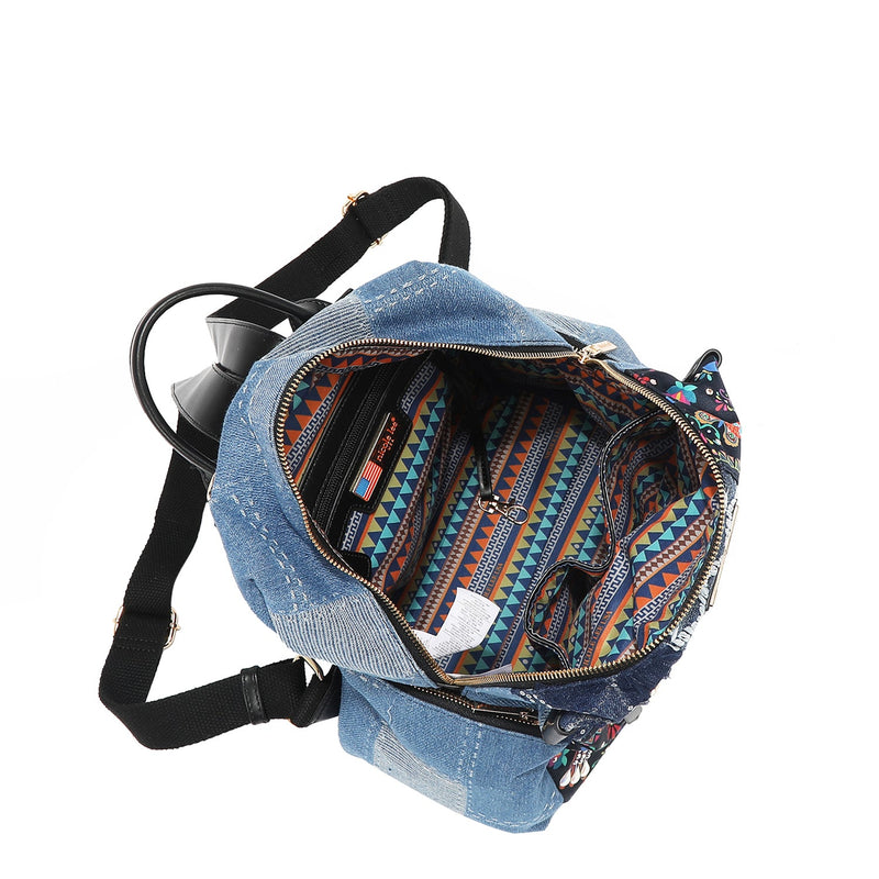 MOCHILA DE DENIM (BOSQUE DE AMOR)