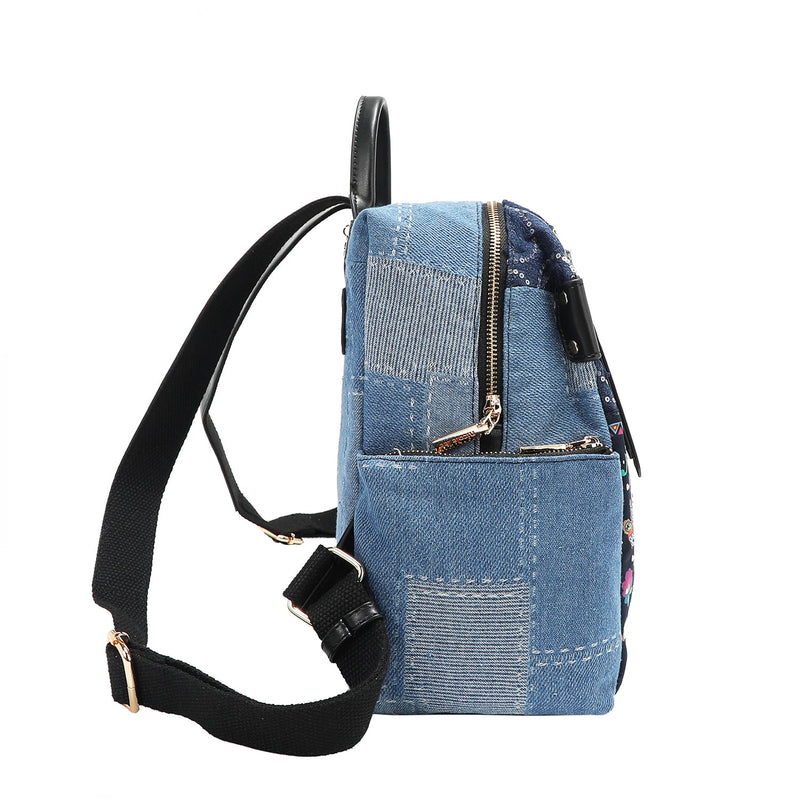MOCHILA DE DENIM (BOSQUE DE AMOR)