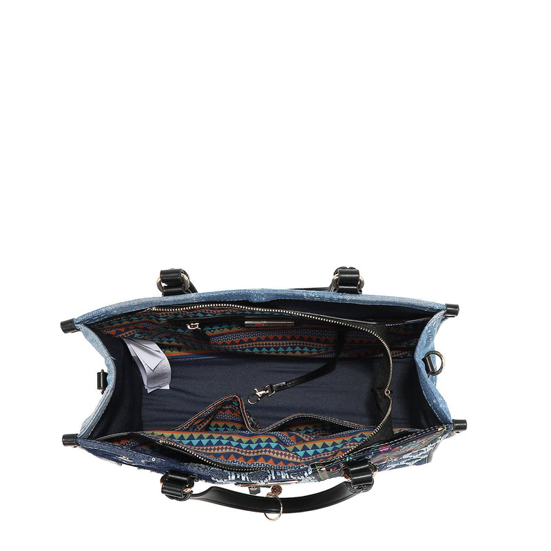 BOLSO TOTE DE DENIM (BOSQUE DE AMOR)