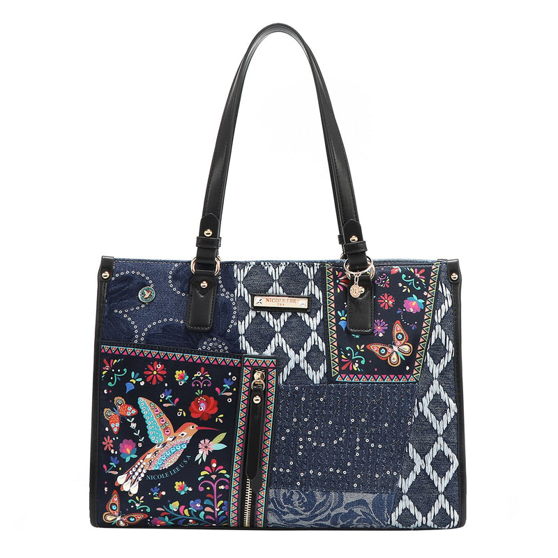 BOLSO TOTE DE DENIM (BOSQUE DE AMOR)