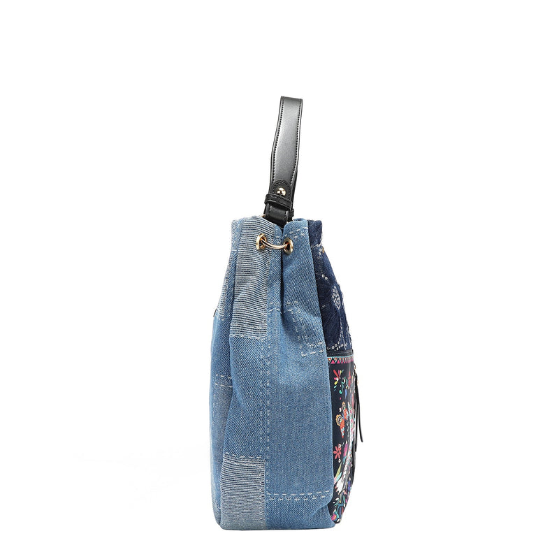 BOLSO HOBO DE DENIM (BOSQUE DE AMOR)