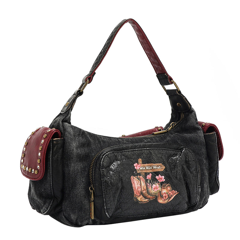 BOLSO DE MANO DE DENIM (SOFIA MONTANA)