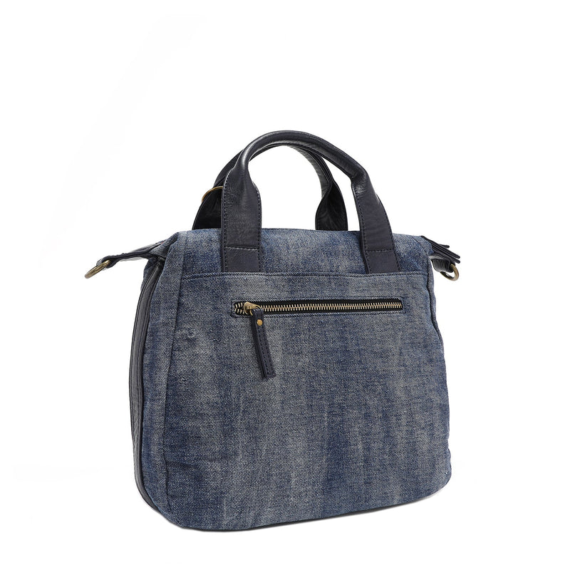 WASHED DENIM BAG WITH STUDS (<tc>HOLLYWOOD DRIVE</tc>)