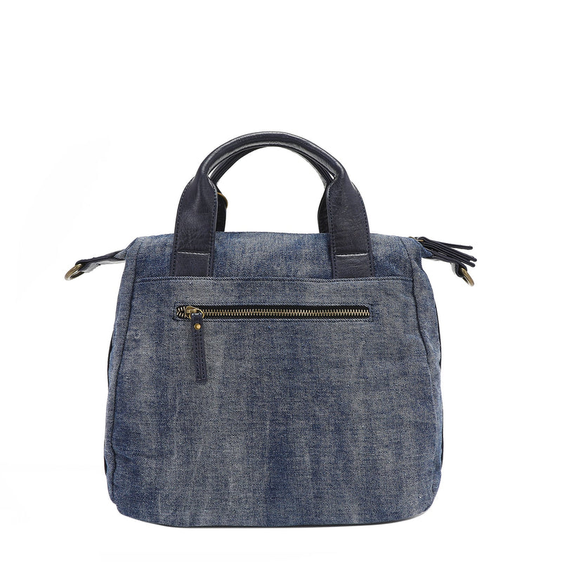 WASHED DENIM BAG WITH STUDS (<tc>HOLLYWOOD DRIVE</tc>)