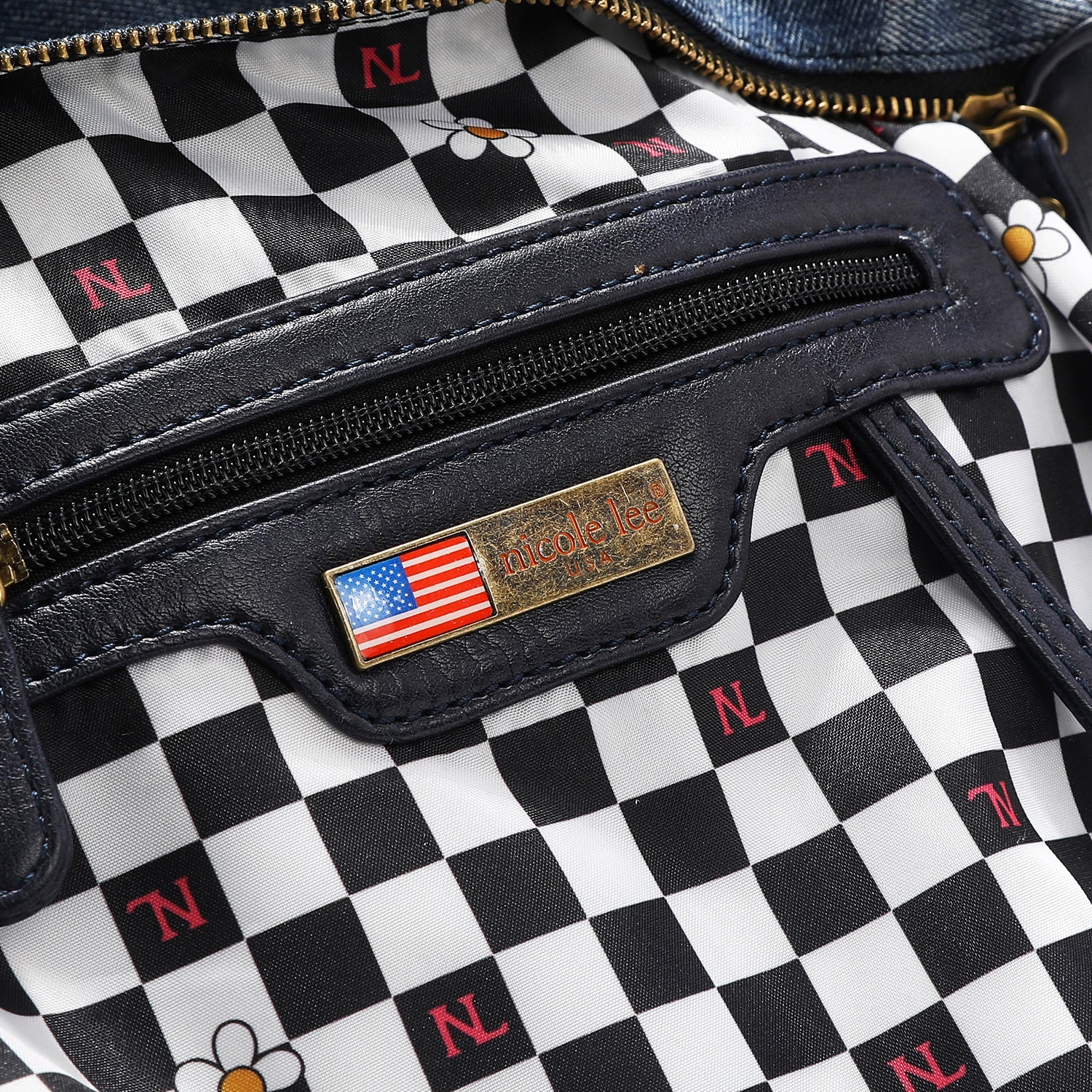 SAC EN DENIM LAVÉ AVEC CLOUS (<tc><tc>Hollywood Drive</tc></tc>)
