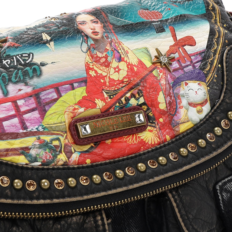 DENIM FLAP BAG (<tc>AKIKO LA BELLEZA</tc>)