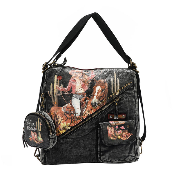 MOCHILA/BOLSO DE HOMBRO (SOFIA MONTANA)