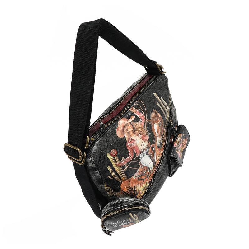 MOCHILA/BOLSO DE HOMBRO (SOFIA MONTANA)