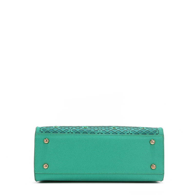 Gracie Structured Tote Bag (Green)