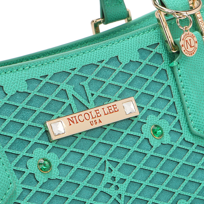 Gracie Structured Tote Bag (Green)