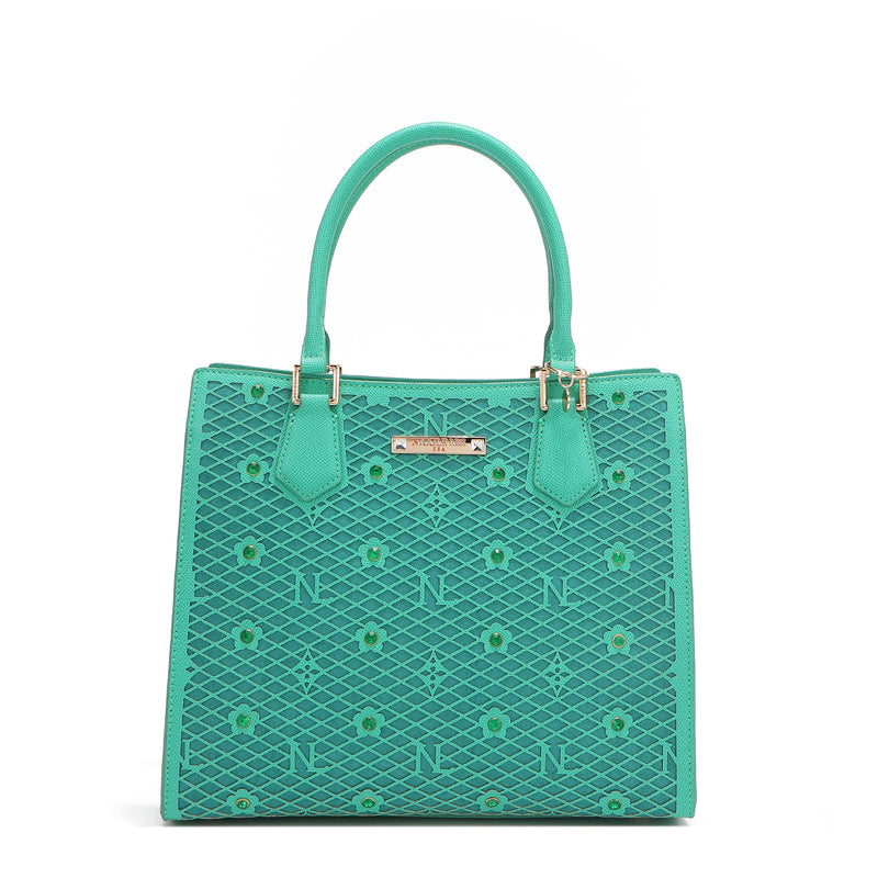 Gracie Structured Tote Bag (Green)