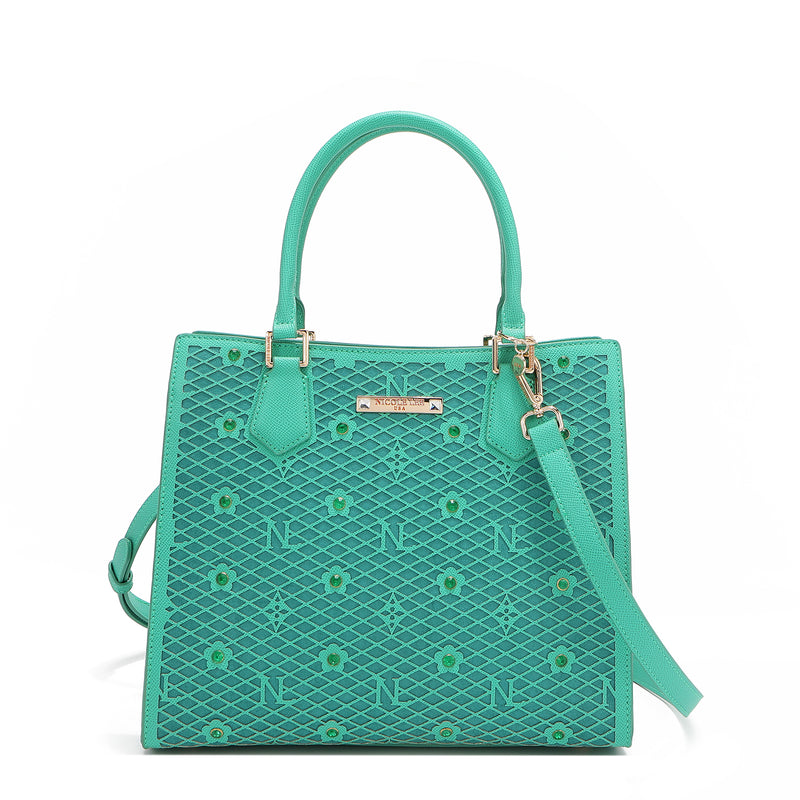 Gracie Structured Tote Bag (Green)