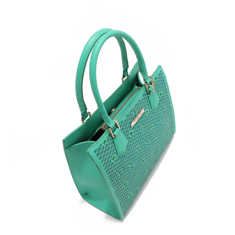 Gracie Structured Tote Bag (Green)