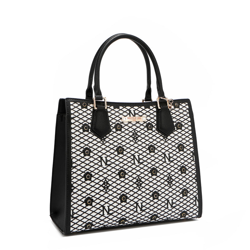 Gracie Structured Tote Bag (Black)
