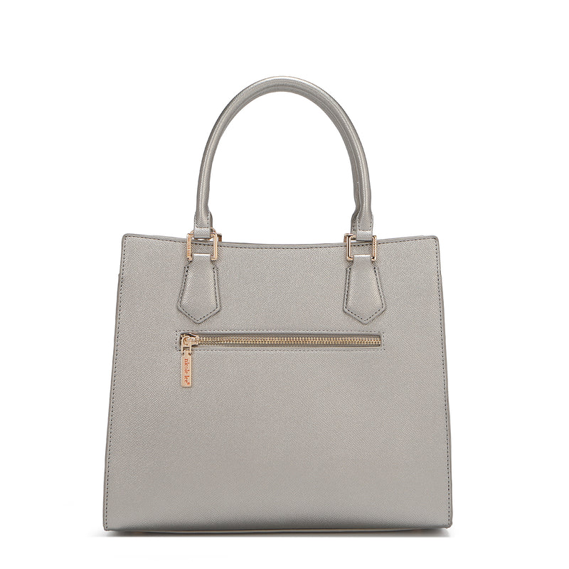 Gracie Structured Tote Bag (Gray)