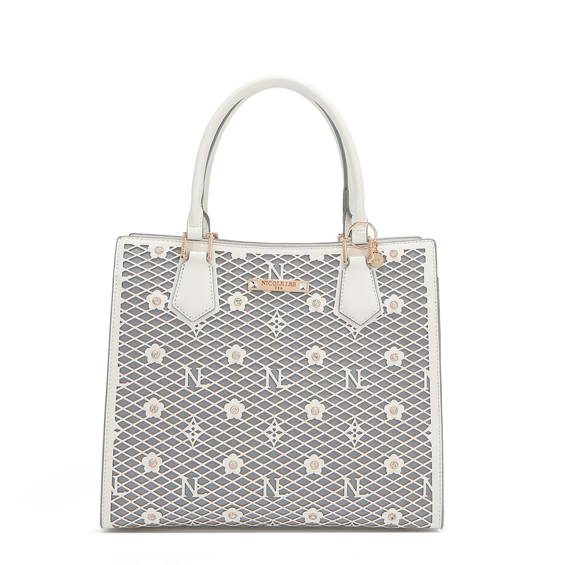 Gracie Structured Tote Bag (White)