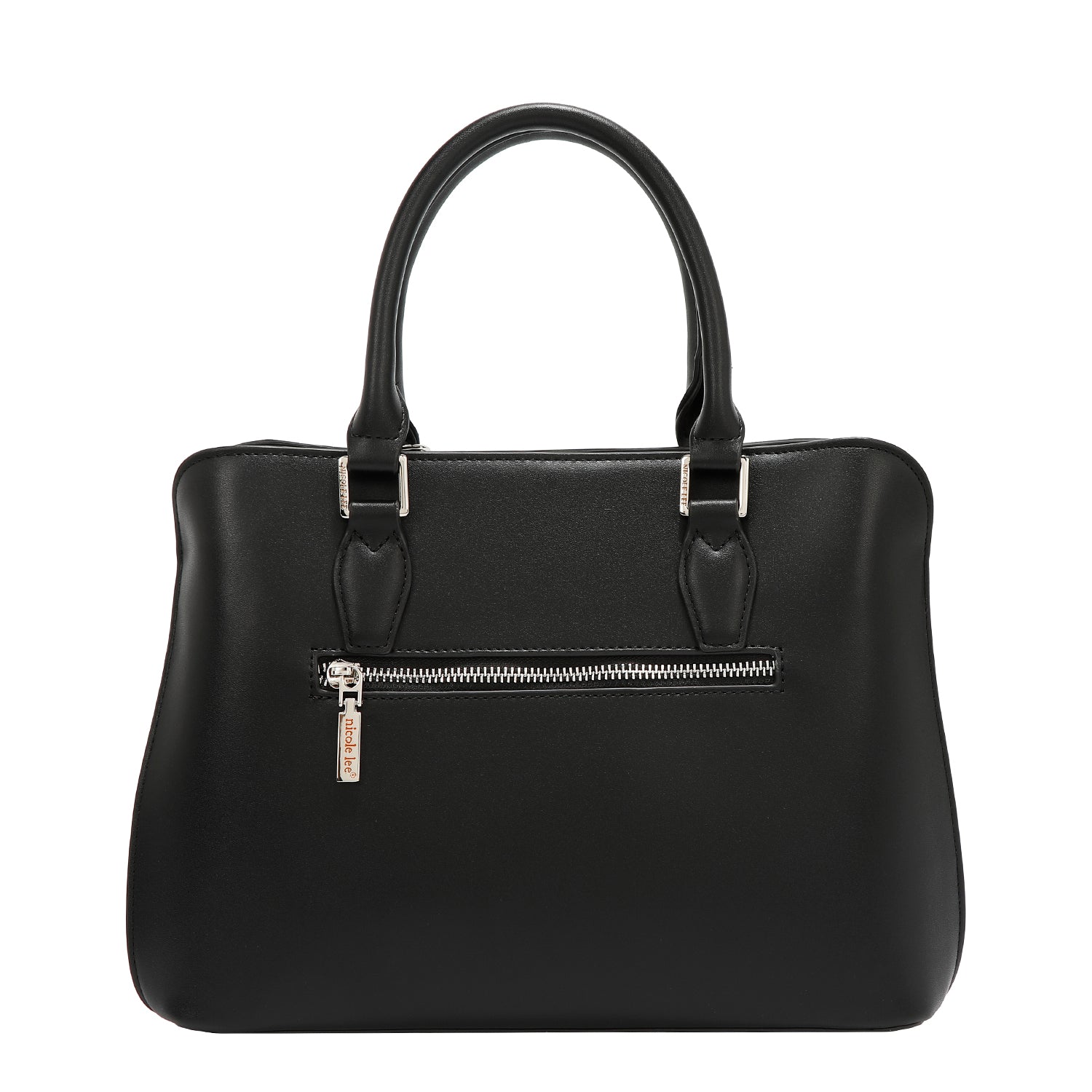 BOLSA DE CÚPULA CON RECORTE GEOMÉTRICO (NEGRO)