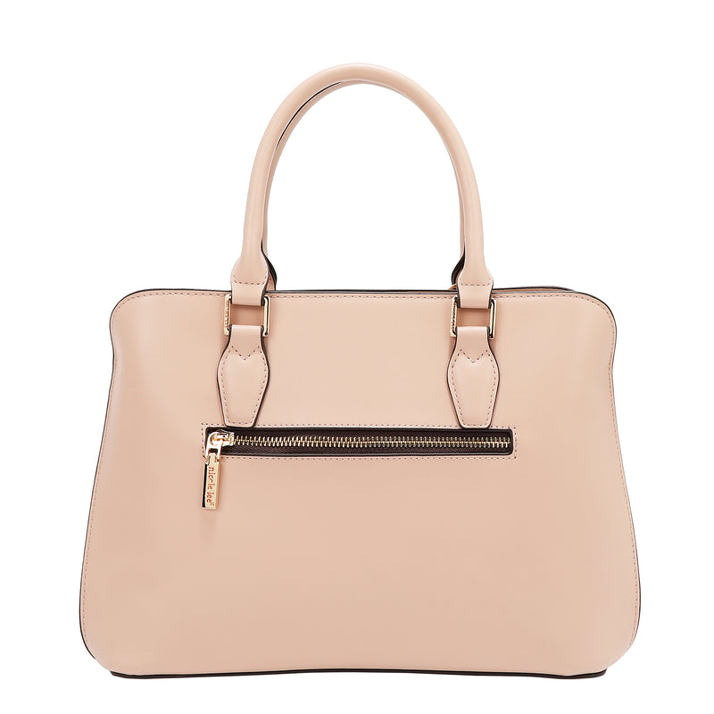 BOLSA DE CÚPULA CON RECORTE GEOMÉTRICO (ROSA)