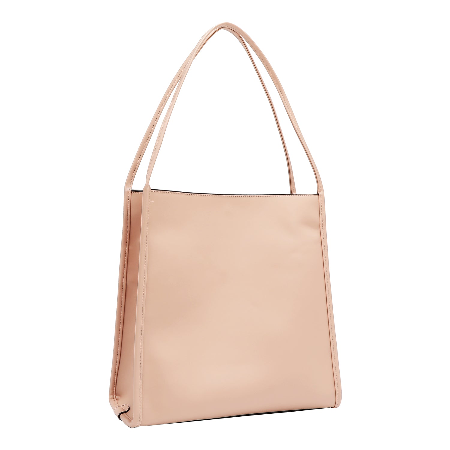 Zwei -Stück -Tasche mit geometrischem Schnitt (rosa)