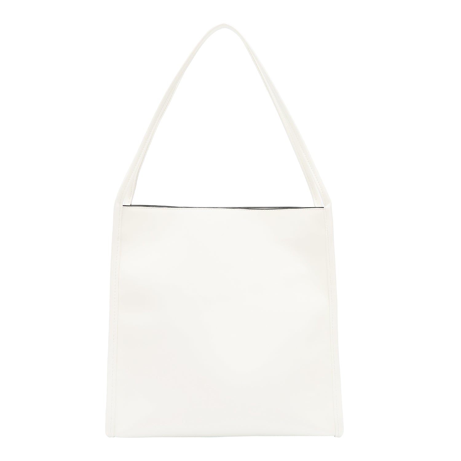 Sac à deux pièces avec coupes géométriques (blanc)