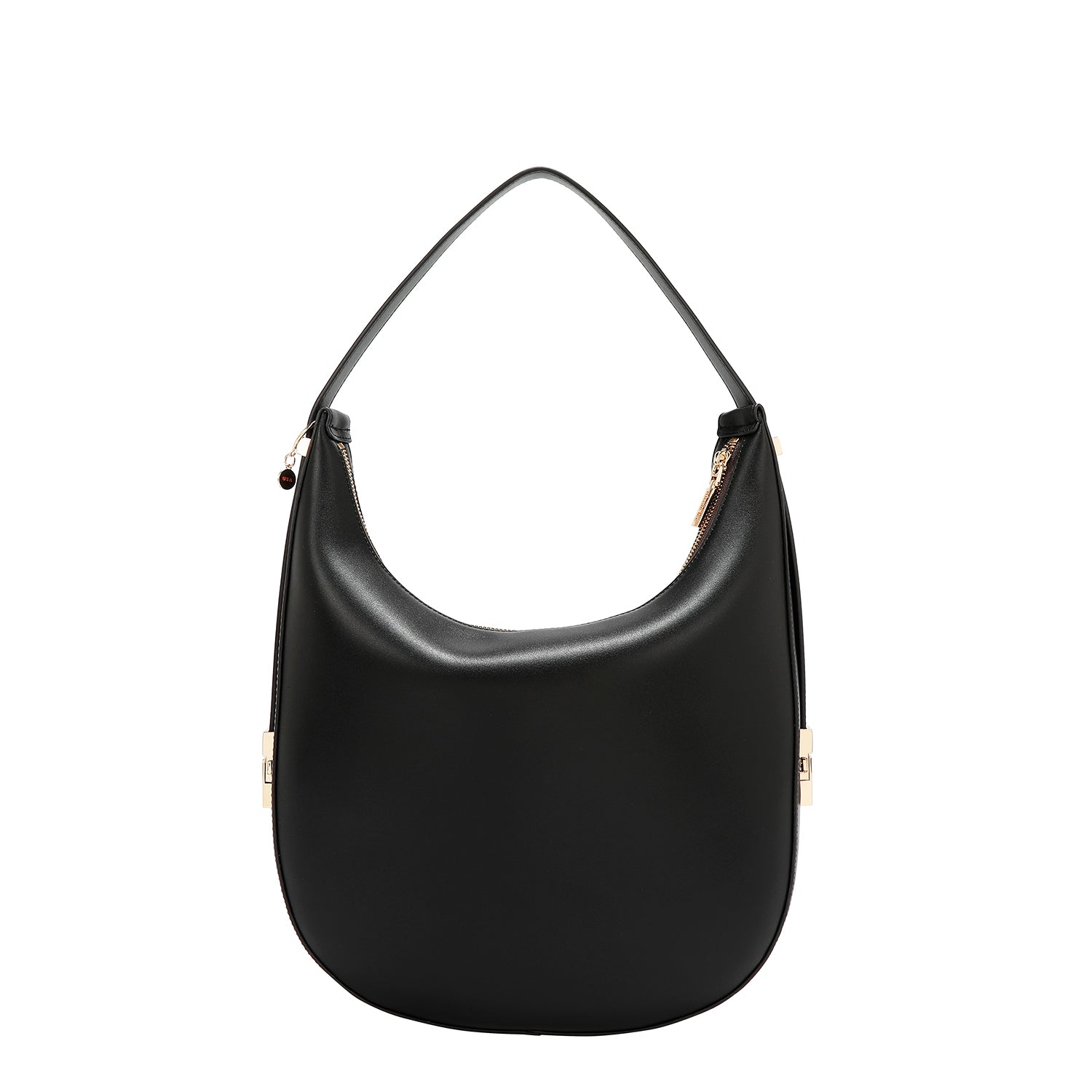 BOLSO HOBO GEOMÉTRICO CORTADO CON LÁSER (NEGRO)