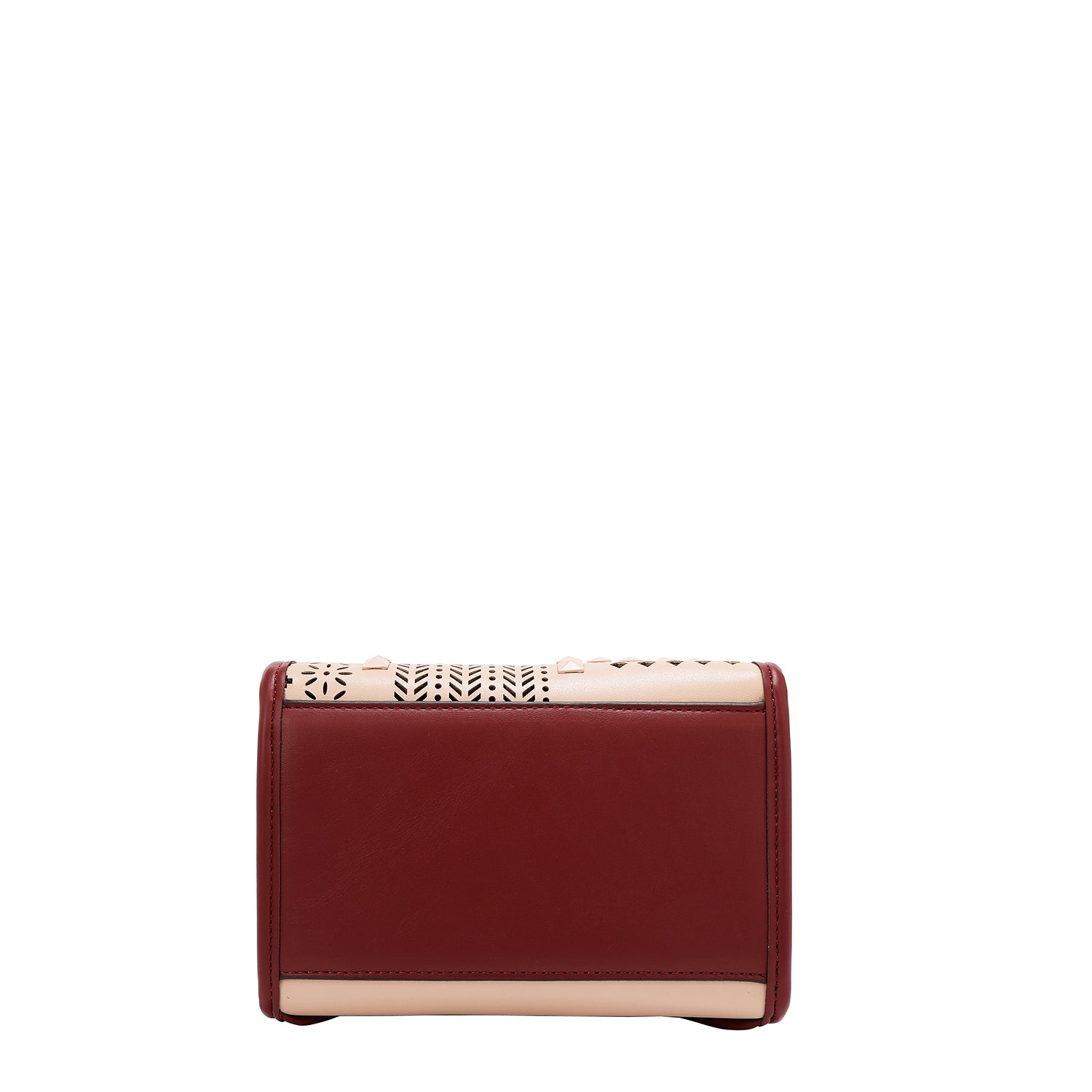 MOCHILA CONVERTIBLE CON RECORTE GEOMÉTRICO / BOLSO CON ASA SUPERIOR (ROSA)