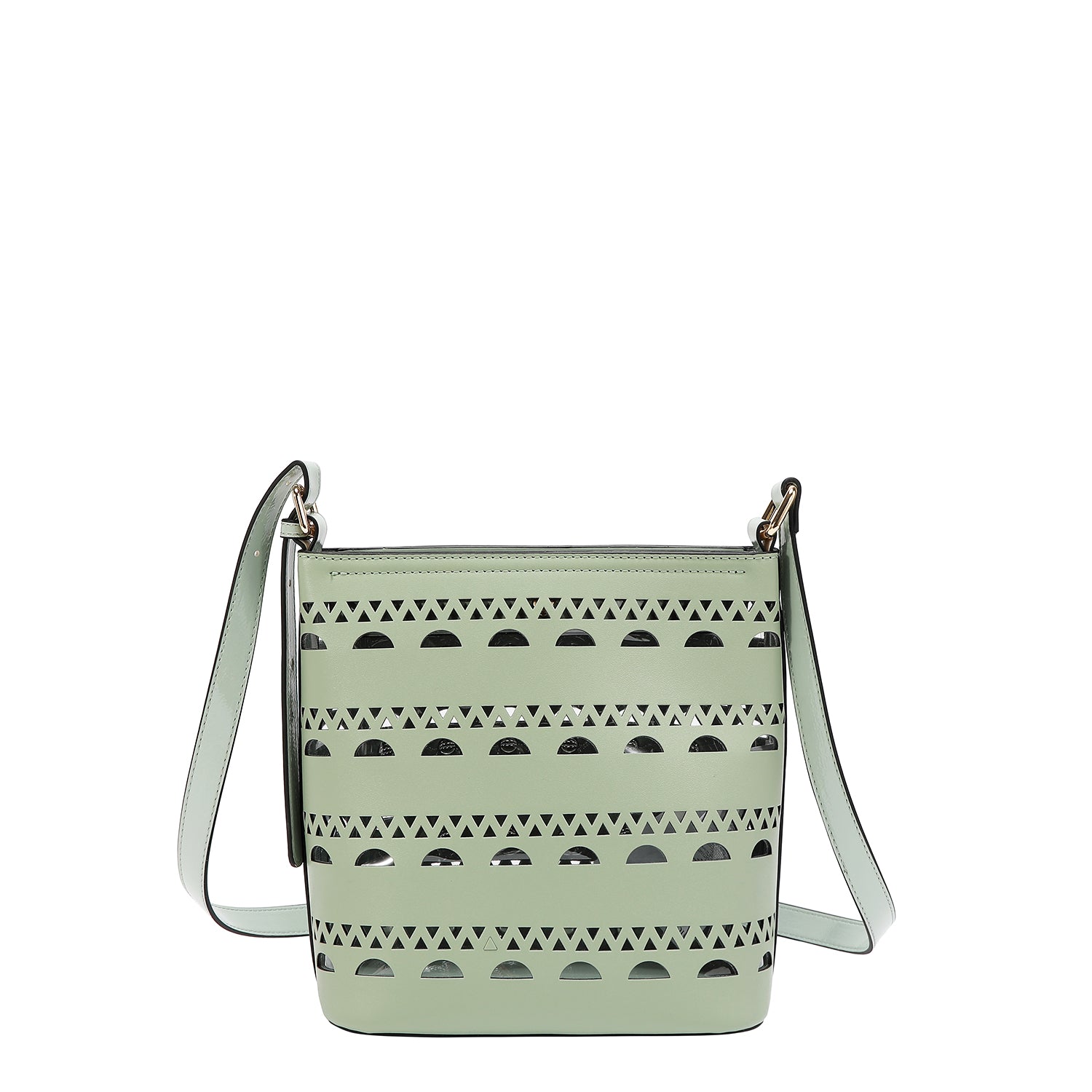 SAC BANDOULIÈRE AVEC CLOUS ARGENTÉS (VERT)