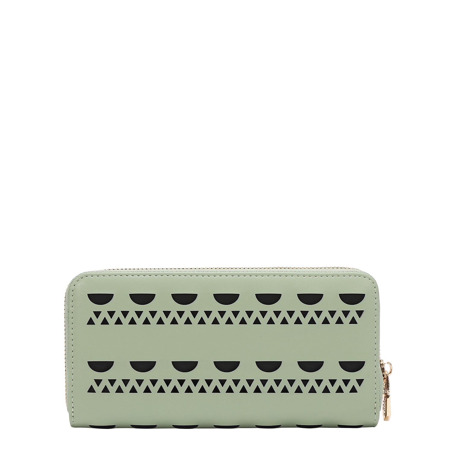PORTEFEUILLE AVEC CLOUS ARGENTÉS (VERT)