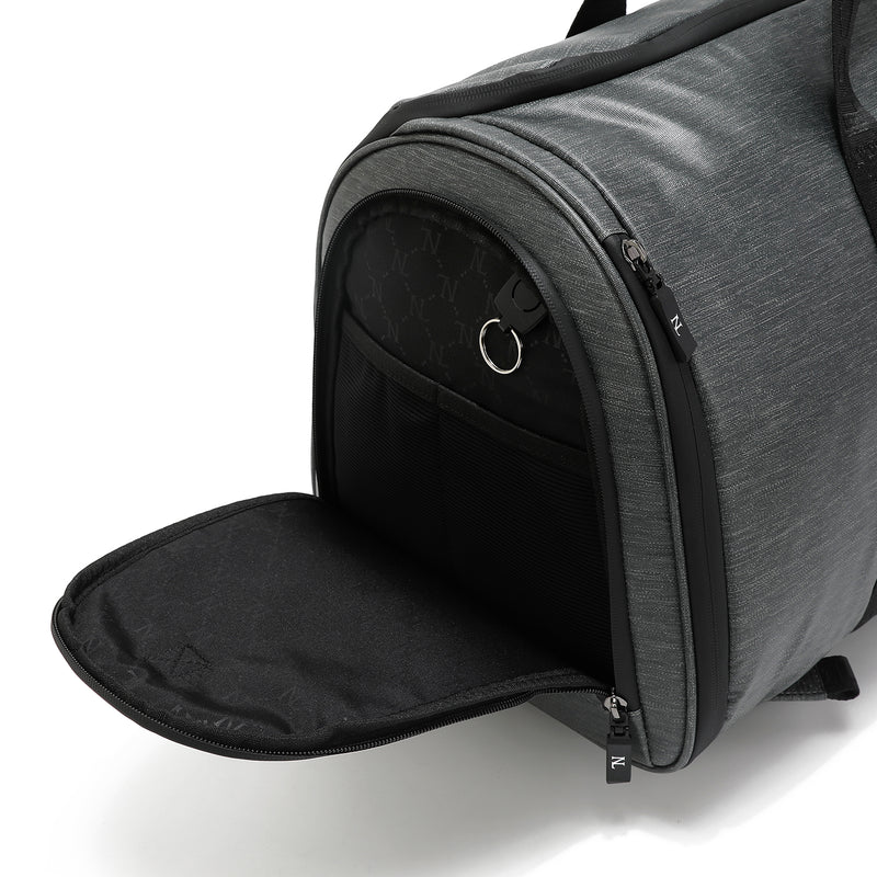 MOCHILA GRIS PLEGABLE PARA HOMBRE