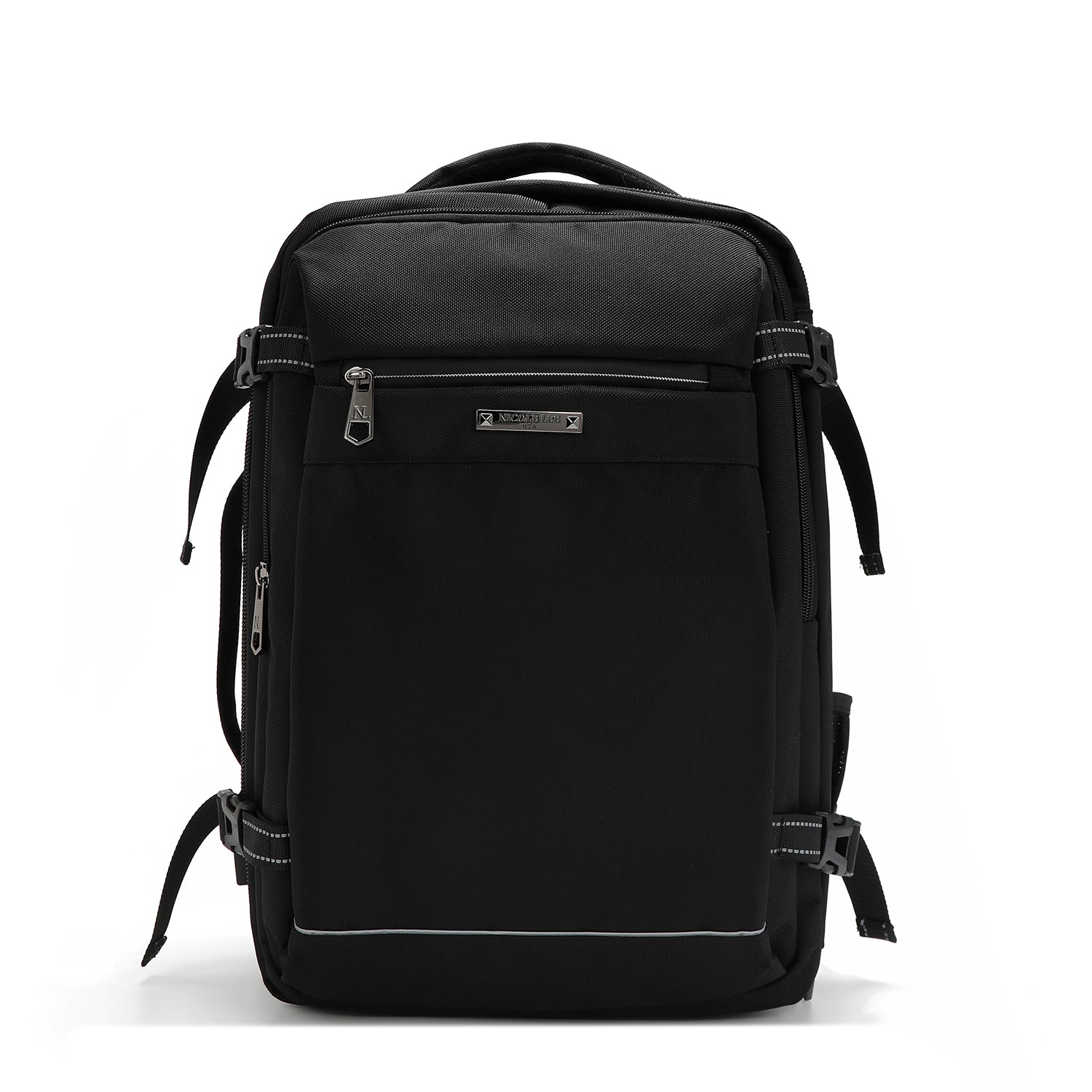TRAVEL BACKPACK WITH USB PORT FOR TRAVEL BLACK