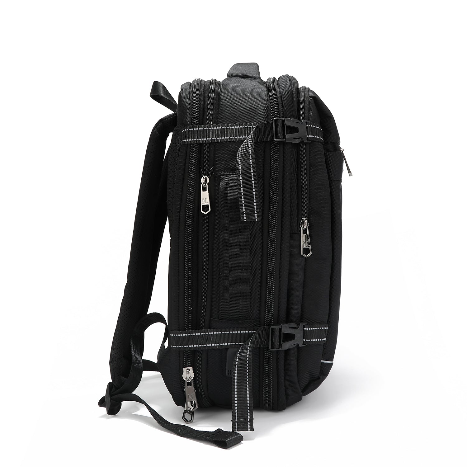 SAC À DOS DE VOYAGE AVEC PORT USB POUR VOYAGE NOIR