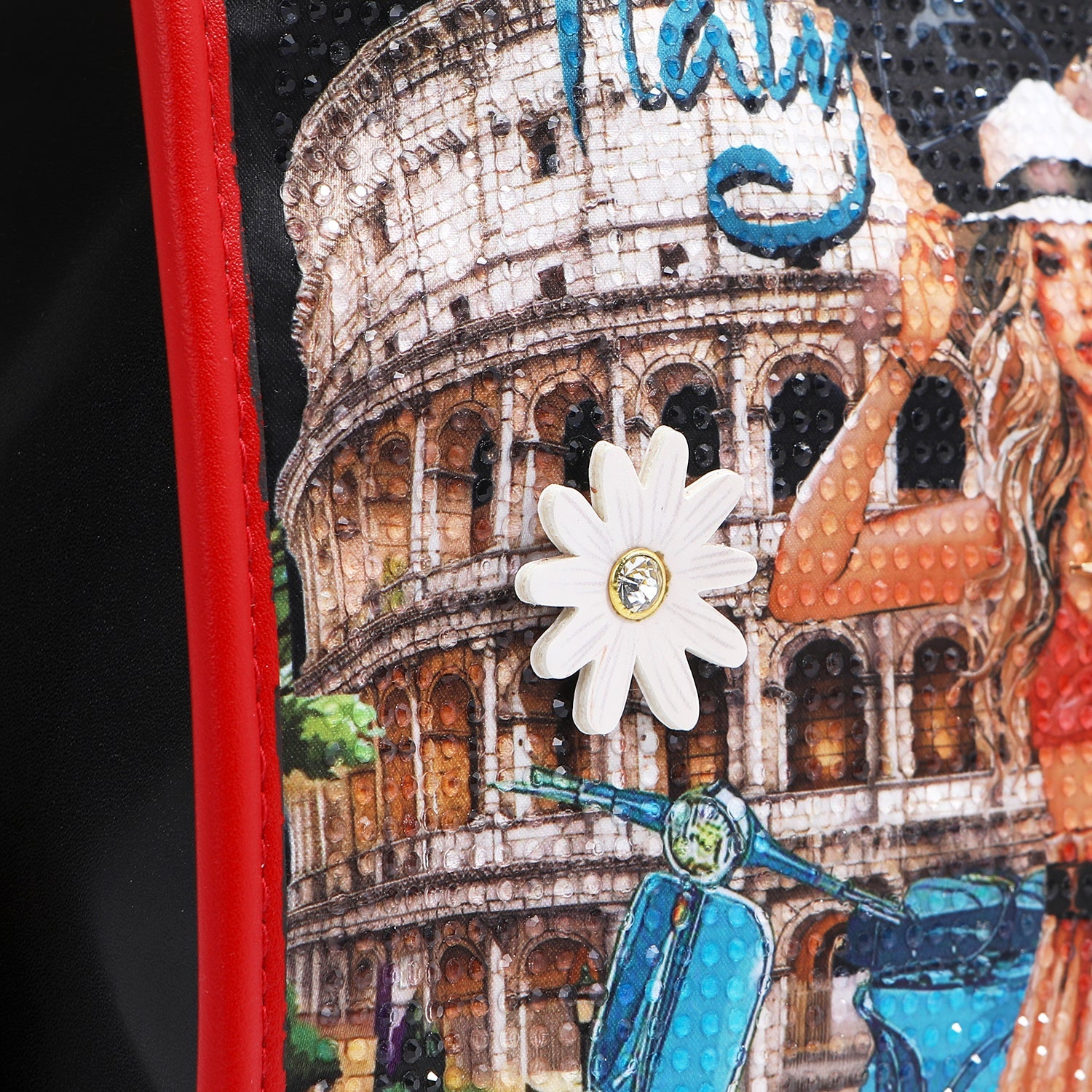 BOLSO DE HOMBRO MULTIBOLSILLOS (MARTHA TRAVELS ITALY)